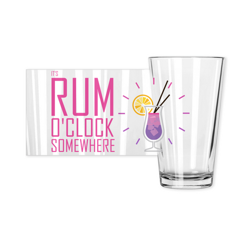 It's Rum O'Clock 2020 - Pint Glasses