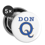 Don Q - Buttons large 2.2'' (5-pack) - white