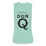 Don Q - Women's Flowy Muscle Tank - dusty mint blue