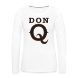 Don Q - Women's Premium Long Sleeve T-Shirt - white