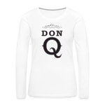 Don Q - Women's Premium Long Sleeve T-Shirt - white