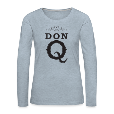 Don Q - Women's Premium Long Sleeve T-Shirt - heather ice blue