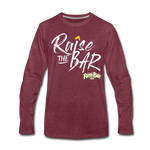 Raise the bar - Men's Premium Long Sleeve T-Shirt - heather burgundy