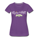 Raise the bar - Women’s Premium T-Shirt - purple