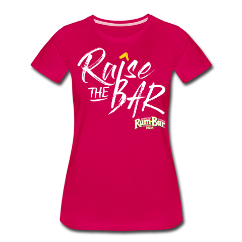 Raise the bar - Women’s Premium T-Shirt - dark pink