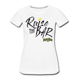 Raise the bar - Women’s Premium T-Shirt - white