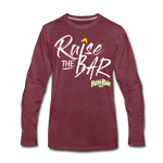 Raise the bar - Men's Premium Long Sleeve T-Shirt - heather burgundy