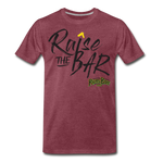 Raise the bar - Men's Premium T-Shirt - heather burgundy