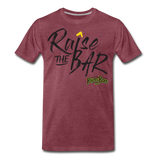 Raise the bar - Men's Premium T-Shirt - heather burgundy