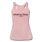 Worthy Park - Women’s Tri-Blend Racerback Tank - heather dusty rose
