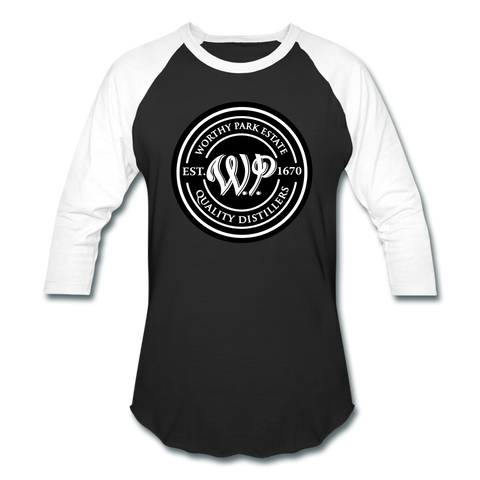 Worthy Park - Baseball T-Shirt - black/white