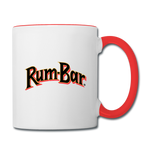 Rum-Bar Contrast Coffee Mug - white/red