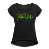 Rum-Bar Women's Roll Cuff T-Shirt - black