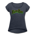 Rum-Bar Women's Roll Cuff T-Shirt - navy heather
