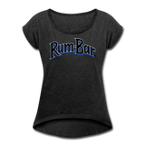 Rum-Bar Women's Roll Cuff T-Shirt - heather black
