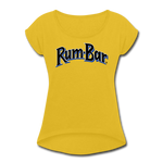 Rum-Bar Women's Roll Cuff T-Shirt - mustard yellow