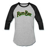 Rum-Bar - Baseball T-Shirt - heather gray/black