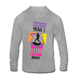 Exercise? Yeah, I Rum Man!  - Unisex Tri-Blend Hoodie Shirt - heather grey