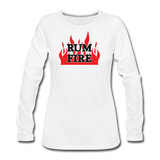 RUM FIRE - Women's Premium Long Sleeve T-Shirt - white