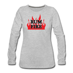 RUM FIRE - Women's Premium Long Sleeve T-Shirt - heather gray