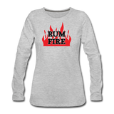 RUM FIRE - Women's Premium Long Sleeve T-Shirt - heather gray