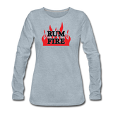 RUM FIRE - Women's Premium Long Sleeve T-Shirt - heather ice blue