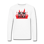 RUM FIRE - Men's Premium Long Sleeve T-Shirt - white