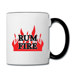 RUM FIRE - Contrast Coffee Mug - white/black