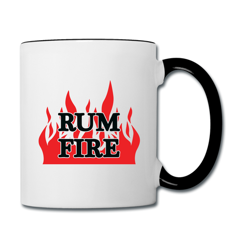 RUM FIRE - Contrast Coffee Mug - white/black