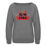 RUM FIRE - Women’s Crewneck Sweatshirt - heather gray