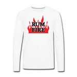RUM FIRE - Men's Long Sleeve T-Shirt - white