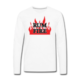 RUM FIRE - Men's Long Sleeve T-Shirt - white