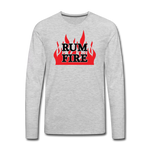 RUM FIRE - Men's Long Sleeve T-Shirt - heather gray