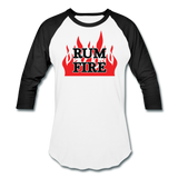 RUM FIRE - Baseball T-Shirt - white/black