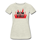 RUM FIRE - Women's T-Shirt - heather oatmeal
