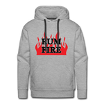 RUM FIRE - Men’s Premium Hoodie - heather grey