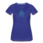 FLORIDA RUM SOCIETY - WOMEN’S PREMIUM T-SHIRT - TURQUOISE LOGO - royal blue