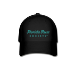FLORIDA RUM SOCIETY - BASEBALL CAP - TURQUOISE LOGO - black