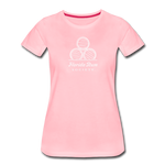 FLORIDA RUM SOCIETY - WOMEN’S PREMIUM T-SHIRT - WHITE LOGO - pink