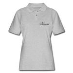 CLÉMENT RHUM - Women's Pique Polo Shirt - heather gray