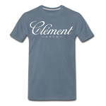 CLÉMENT RHUM - Men's Premium T-Shirt - steel blue