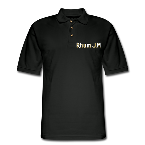 RHUM J.M - Men's Pique Polo Shirt - black