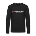 I ❤ TANDUAY ™” VINTAGE - Men's Premium Long Sleeve T-Shirt - black