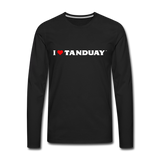 I ❤ TANDUAY ™” VINTAGE - Men's Premium Long Sleeve T-Shirt - black