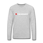 I ❤ TANDUAY ™” VINTAGE - Men's Premium Long Sleeve T-Shirt - heather gray