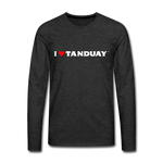 I ❤ TANDUAY ™” VINTAGE - Men's Premium Long Sleeve T-Shirt - charcoal grey