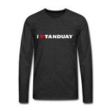 I ❤ TANDUAY ™” VINTAGE - Men's Premium Long Sleeve T-Shirt - charcoal grey
