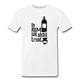 In Rum We ShallTrust - Men's Premium T-Shirt - white