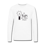 In Rum We ShallTrust  - Men's Premium Long Sleeve T-Shirt - white