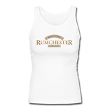 RUMCHESTER - Women's Longer Length Fitted Tank - white